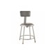 thumbnail image 1 of Taburete de Oficina National Public Seating Vinil Acero Gris 18 pulgadas, 1 of 8