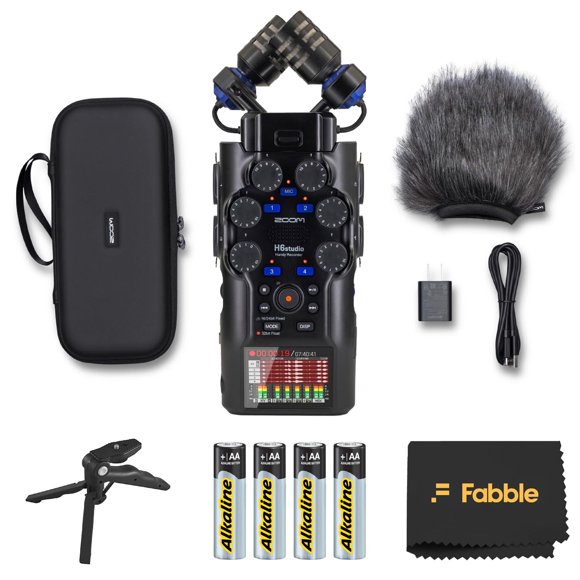 Pack de Grabadora Portátil Zoom H6studio + Accesorios
