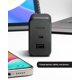 thumbnail image 3 of Bloque cargador USB C Mophie GaN de 60 W con puerto USB A, cargador de pared rápido para iPhone, iPa, 3 of 6
