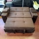 thumbnail image 4 of Sofá Cama Felpa Chocolate Elite 2 Plazas con Puffs y Respaldo Reclinable, 4 of 4