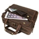 thumbnail image 2 of Maletín De Piel Para Hombre Viajes De Negocios Marrón 15 6 Pulgadas, 2 of 6