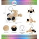 thumbnail image 2 of Llavero Peluche Pug Dollibu - Juguete Animal con Felpa Suave – Llavero Encanto Perro Pug Marrón, Bonito Accesorio Decorativo Peluche – Bolsa Niños, Bolso, Mochila, Cartera – 4.25 Pulgadas, 2 of 3