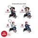 thumbnail image 4 of Triciclo Premium Radio Flyer Stroll 'N Trike Negro para Bebés de 1 a 5 Años, 4 of 7