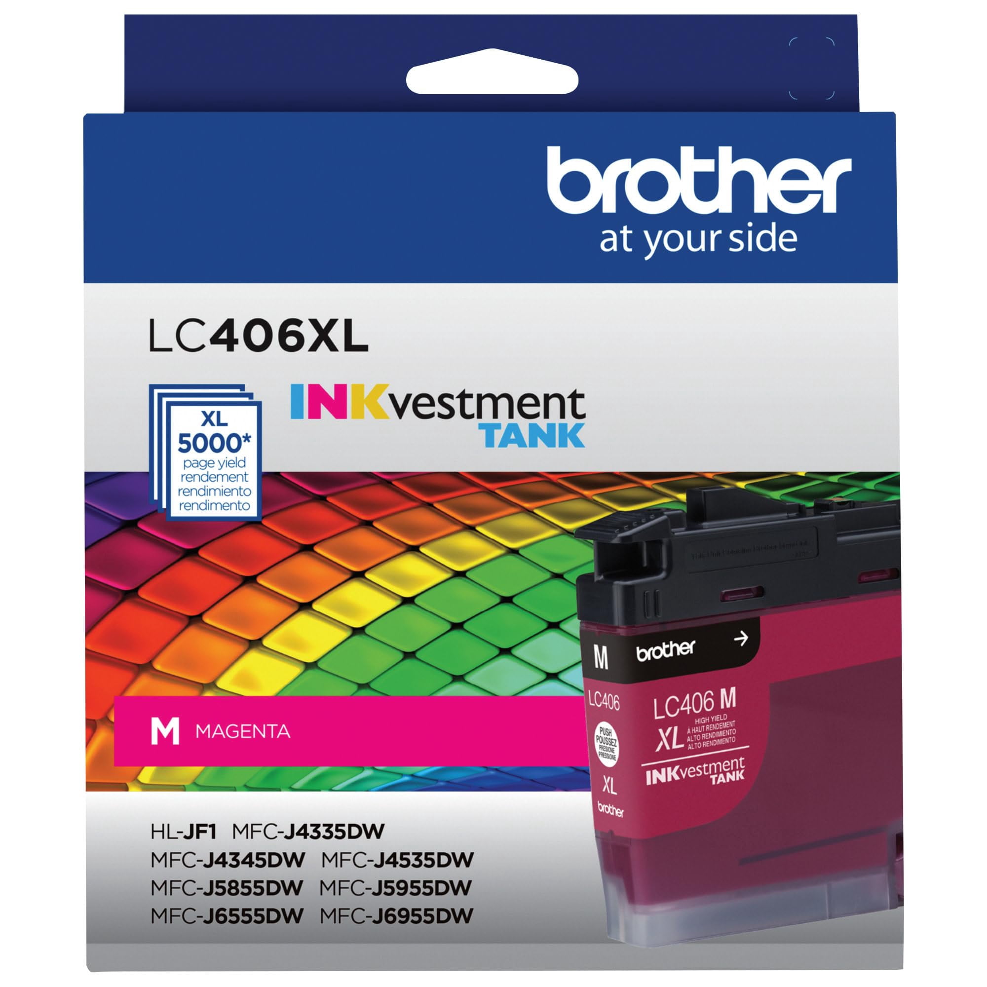 Cartucho De Tinta Brother Lc406xlm High Yield Magenta