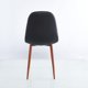 thumbnail image 3 of Silla Concept - Tapiz Pu Negro / Pata Café Oscuro, 3 of 5