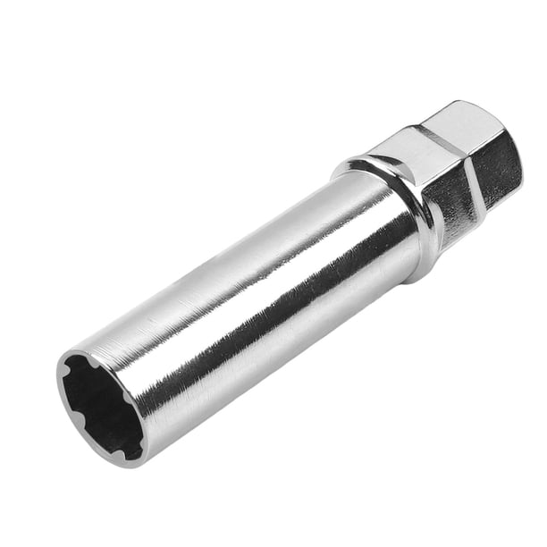 Llave De Tubo Para Afinador De Tuercas De Rueda Llave De Tubo Para Afinador De Tuercas De Rueda Herramientas Estrías Plateadas De 6 Puntos