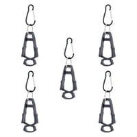 Ioensy - 5X Clip Para Guantes De Exterior Clip Anticaída Para Construcción Al Aire Libre Negro