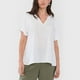 thumbnail image 3 of Blusa Mujer Manga Corta Hombro Recogido Ecru Corona, 3 of 5