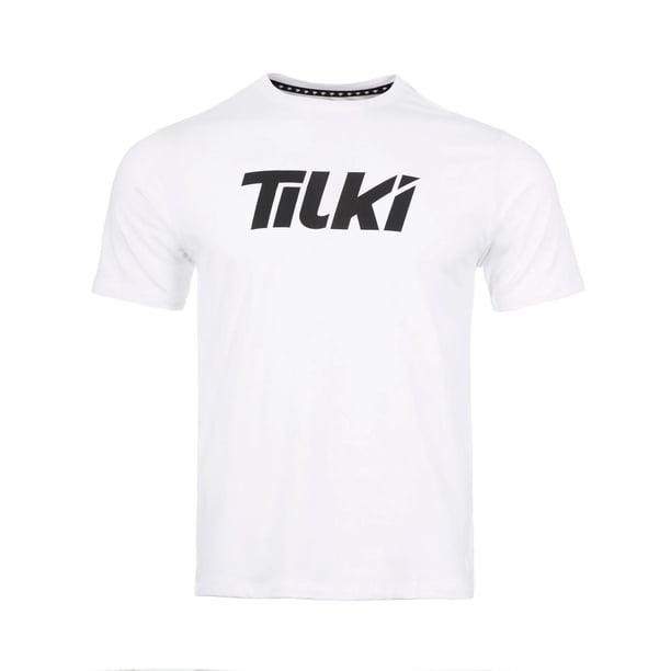 Polera Tilki Cotton Big Logo Tilki Blanco/Negro Tenis Padel