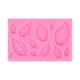 thumbnail image 1 of Molde Para Fondant De Hojas De Silicona, Decoración De Pasteles Para Proyectos De Artesanía Con Azúcar, Color Rosa, 1 of 3