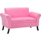 thumbnail image 2 of Banqueta Lua Con Respaldo 2 Cuerpos Felpa Rosado, 2 of 6