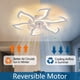 thumbnail image 3 of Ventilador de Techo Dalouguan DLGFSD70 32" LED con Control Remoto 6 Velocidades, 3 of 3