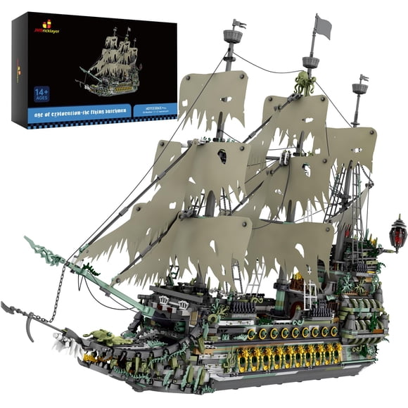 Set de construcción JMBricklayer Barco Fantasma Modelo Pirata 5865 piezas
