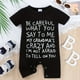 thumbnail image 1 of Infant Baby Boys Casual Romper With Funny "Be Careful What You Say To Me" Letter Print, Newborn Short Sleeve Round Neck Jumpsuit Clothes, 1 of 5
