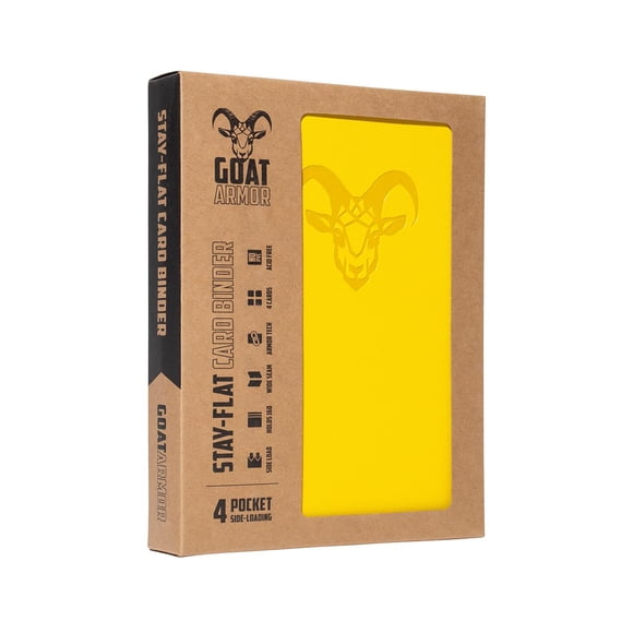 Cargador de cartas Goat Armor 160, 4 bolsillos, amarillo