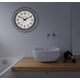 thumbnail image 3 of Reloj de pared Bulova C4865 con visión nocturna y esfera iluminada de 10 cm, color blanco, 3 of 6