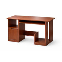 Space Home - Escritorio Infantil Compacto Classic Mdf 100×37 Madera Oscura