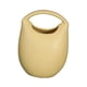 thumbnail image 1 of Florero En Forma De Bolsa, Florero De Cerámica Con Forma De Bolso Para Estantería, Entrada De Oficina, Amarillo, 1 of 3