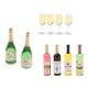 thumbnail image 2 of Casa de mu?ecas en miniatura 1/12 botellas de vino botellas de champán y vasos bar accs, 2 of 5