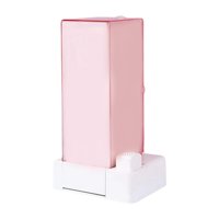 Magideal - Automático De Almohadillas De Algodón, Organizador De Almohadillas De Algodón Cosmético, Soporte De Algodón, Organizador De Maquillaje Par , Rosado