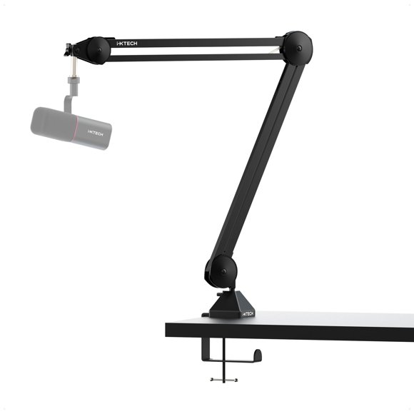 Soporte de Micrófono IXTECH de 71 cm, Montaje de Escritorio de Alta Resistencia