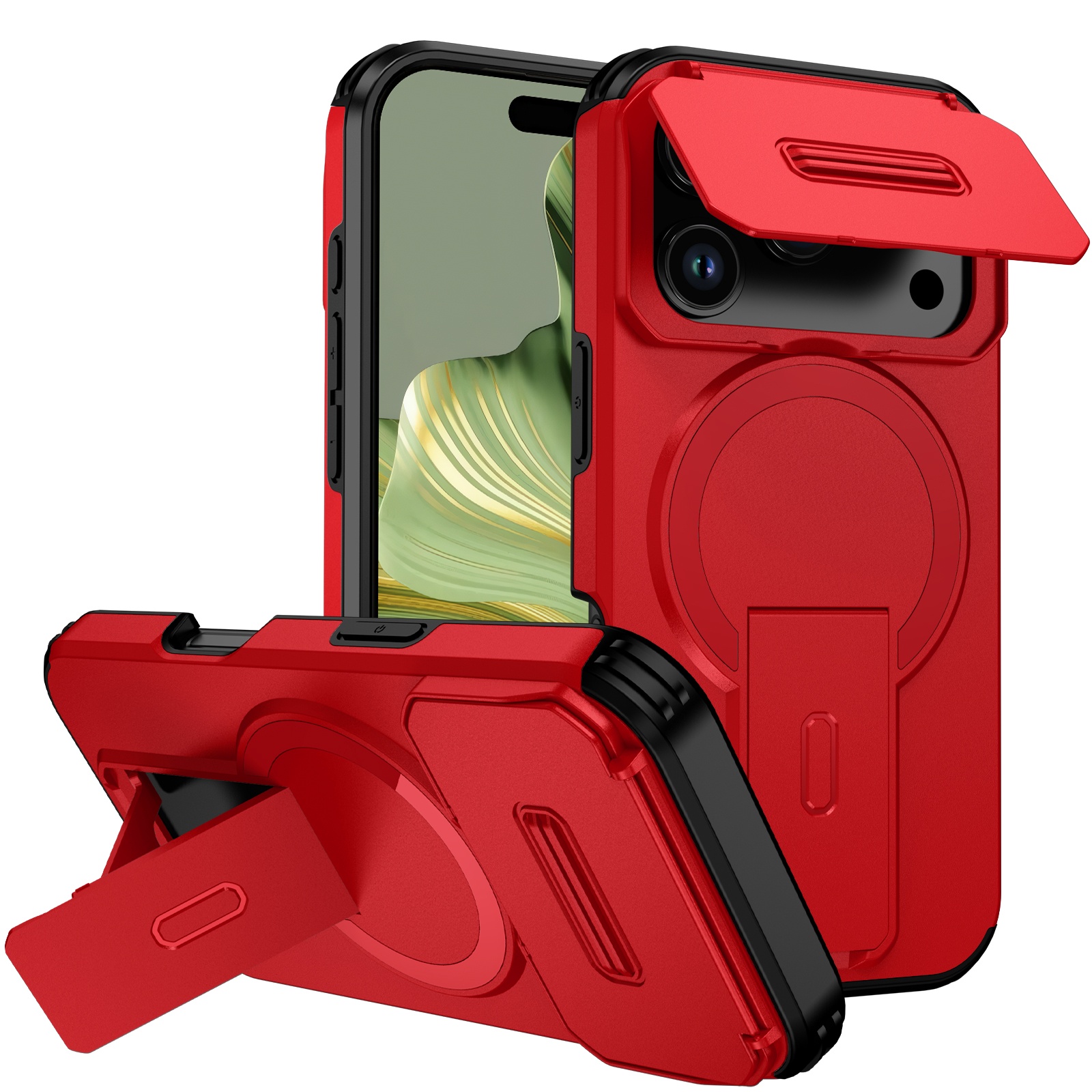 Funda Foxdock Para Iphone 17 Pro – Magnética Antigolpes Con Soporte Y Protección Doble