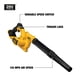 thumbnail image 2 of Sopladora de hojas DEWALT, 20 V MAX, DCE100B, 100 m³/h, herramienta desnuda con flujo de aire, 2 of 6