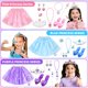 thumbnail image 3 of Ropa de vestir de princesa AINIOKA para niñas de 4 a 6 años con accesorios, 3 of 7