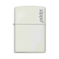 Zippo - Encendedor Classic White Matte Logo Zp214Zl