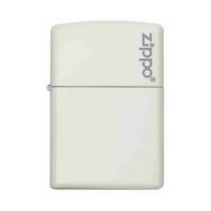 Zippo - Encendedor Classic White Matte Logo Zp214Zl