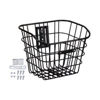 Magideal - Cesta Para Bicicleta, Cesta De Transporte Para Mascotas Pequeñas, Gatos Y Perros, Cesta Delantera Para Manillar De Bicicleta, Extraíble, Fácil Instala Negro