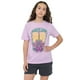 thumbnail image 1 of Polera Niña Teen Manga Corta Fun Oversize  Lila Corona, 1 of 5