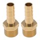 thumbnail image 1 of Unique Bargains Conectores de Manguera de Latón 8mm(5/16") M14x1.5 Rosca Macho Conector Recto para Aire Agua Aceite Gas Combustible 2 Piezas Tono Dorado, 1 of 7