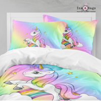 Milsleep - Colección De Ropa De Cama Rainbow Bright Unicorn Big Kids