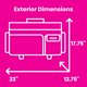 thumbnail image 5 of Funda con ruedas para máquina de coser Everything Mary XL, color tan con diseño geométrico, 5 of 9