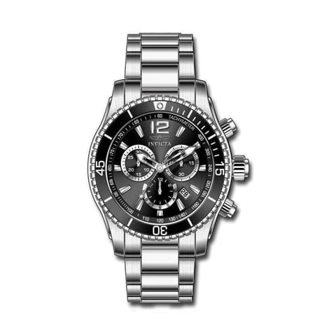 Reloj Análogo Invicta Specialty Cronógrafo Acero Negro Hombre