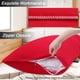 thumbnail image 5 of Funda de Almohada Corporal con Cremallera REGALWOVEN, Fundas de Almohada de Algodón Egipcio, Jumbo Rojo, 5 of 7