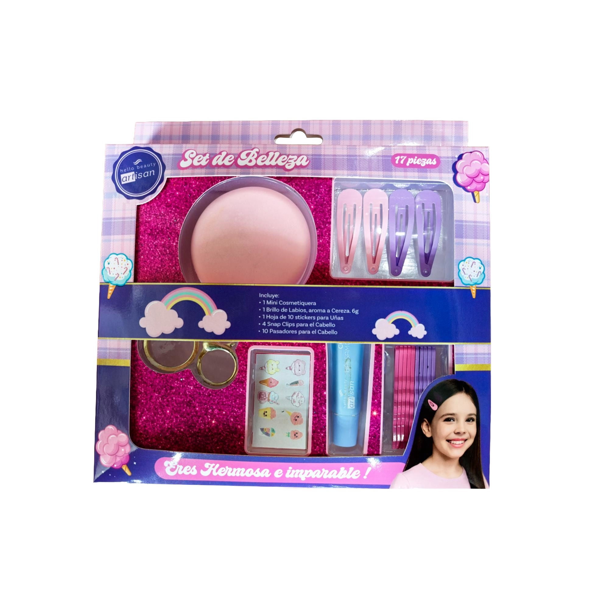 Set De Belleza Infantil Con Cosmetiquera 1 Un Hello Beauty