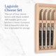 thumbnail image 2 of Juego de cuchillos para queso Jean Dubost Laguiole, acero inoxidable, 4 piezas, 2 of 6