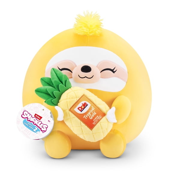 Juguete de peluche ZURU Snackles Series 2 Sloth & Dole de 40 cm con aperitivo