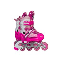 Patines - Lineal Con Luces Y Kit Talla M 35 38 Rosado