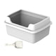 thumbnail image 5 of Caja De Arena Para Gatos De Interior Bandeja De Arena Para Gatos Peque?os Animales Conejo Gris M 38x29x18.5cm, 5 of 5