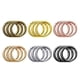 thumbnail image 2 of 18 Piezas Spring Gate O Rings Mosquetón Llavero Hebilla Push Gate Snap Hook, 2 of 5