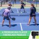 thumbnail image 2 of Set de palas de pickleball GoSports GS1 con 4 pelotas x4, 2 of 6
