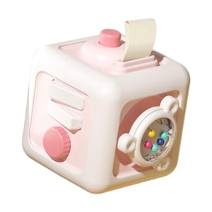 Bothyi - Cubo De Actividades, Juguete Educativo, Juguete Sensorial De Viaje Para Niños De 1 A 3 Años, Niños Y Niñas, Color Rosa