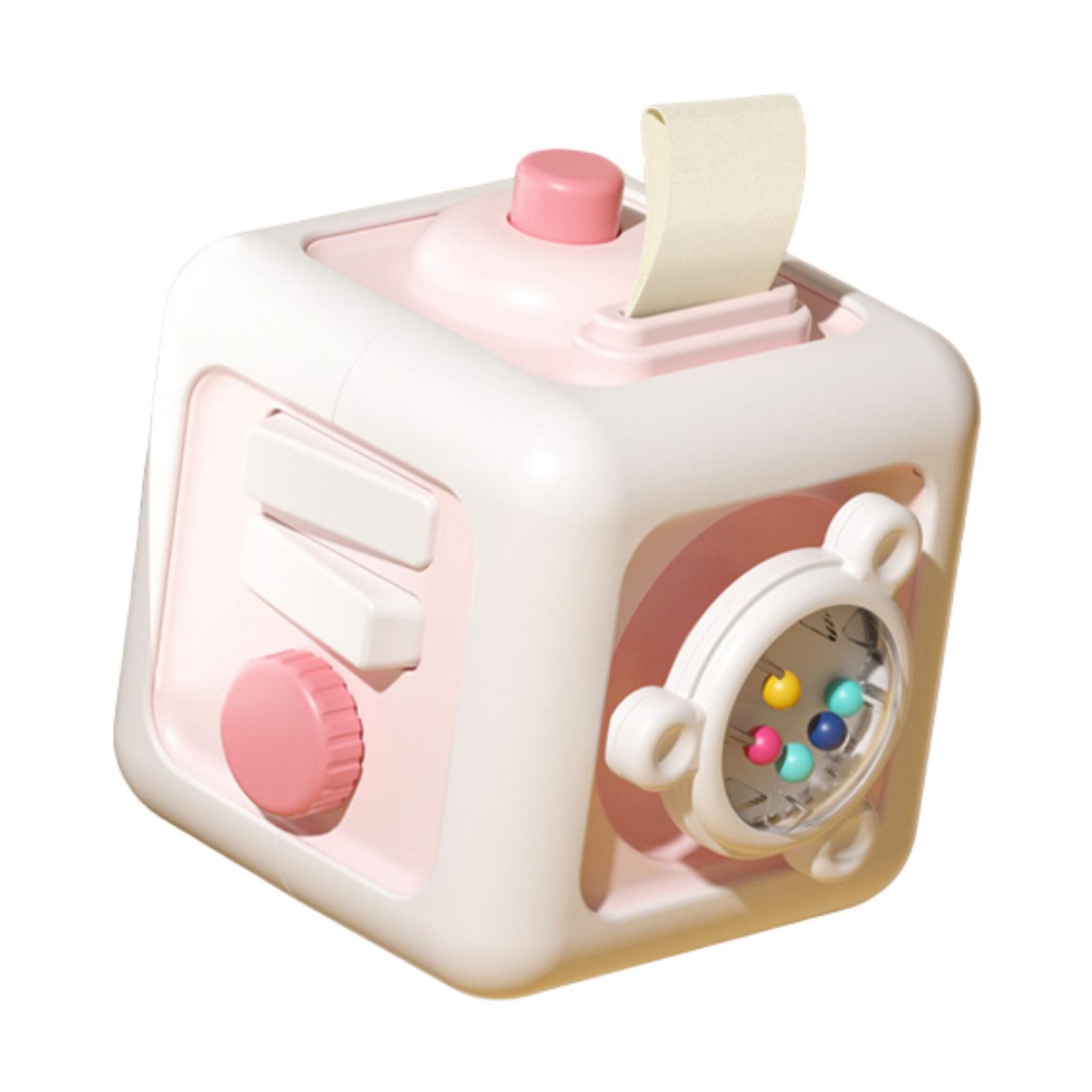 Bothyi - Cubo De Actividades, Juguete Educativo, Juguete Sensorial De Viaje Para Niños De 1 A 3 Años, Niños Y Niñas, Color Rosa