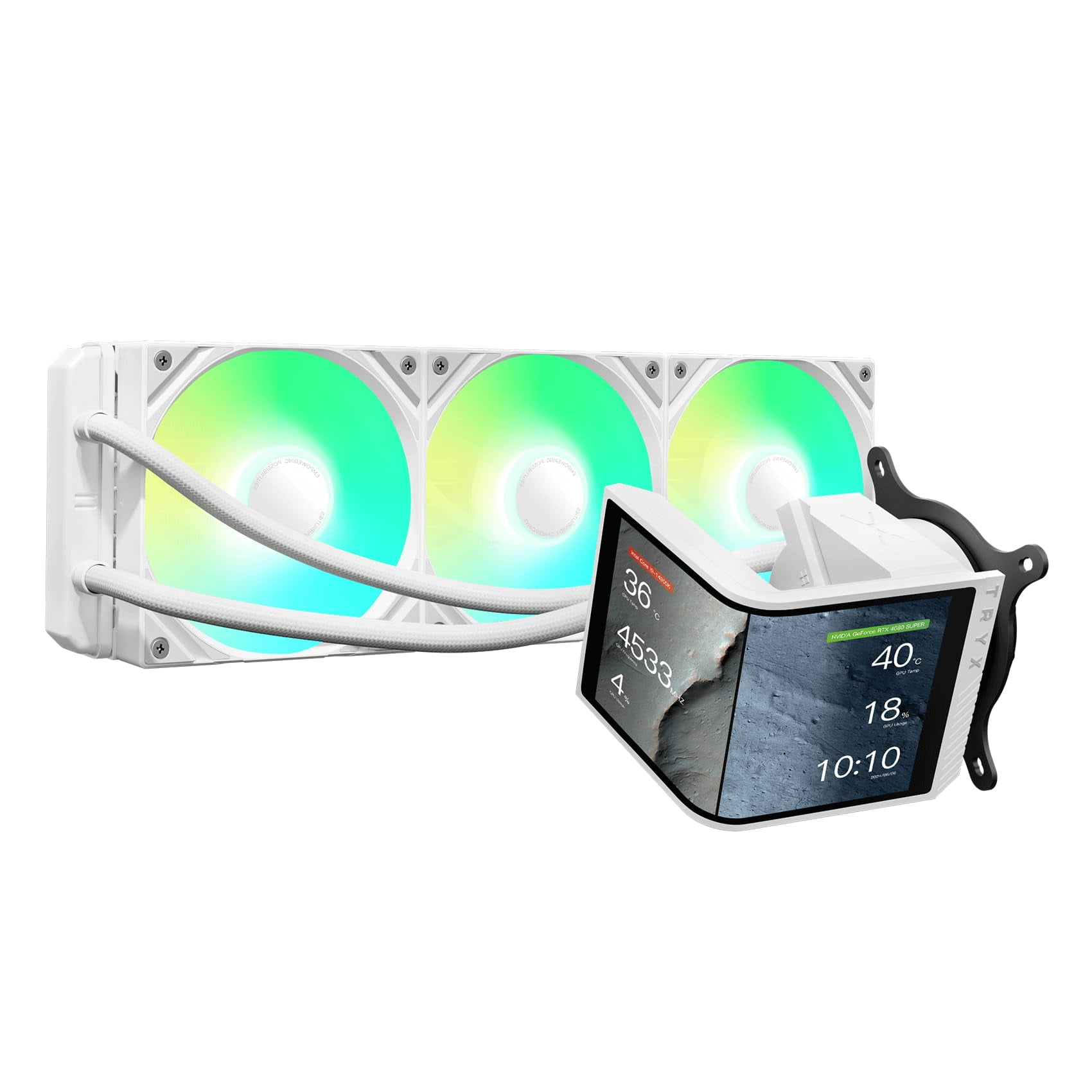 Enfriador Aio Tryx Panorama Se 360 Argb Blanco 360 Mm Con 6,67 Pulgadas