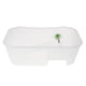 thumbnail image 1 of Plástico Reptil Terrapin Tortuga Tortuga Tanque Vivarium Caja De Alimentación Blanco, 1 of 3