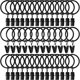 thumbnail image 1 of Anillas para cortinas con clips AMZSEVEN, paquete de 40 unidades, 3,2 cm de diámetro interior, 1 of 8