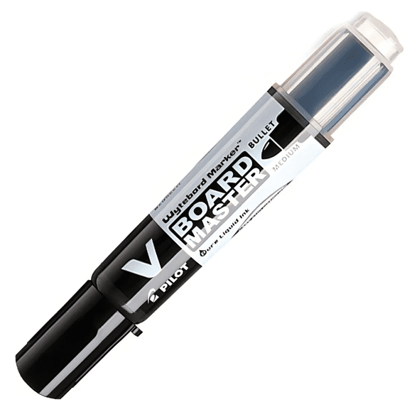 Plumón De Pizarra Pilot V Board Master Recargable Punta M Color Negro